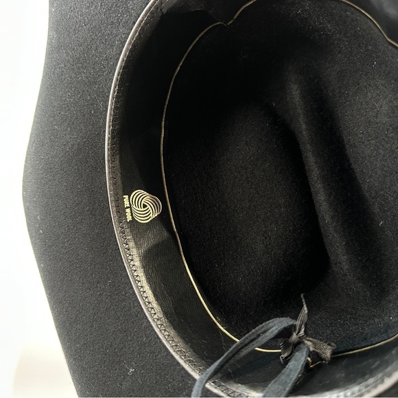 Rodeo Festival Western Black Wool Felt Hat With Concho Band